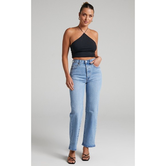 Levi's Ribcage light blue jeans 24 - Picture 3 of 14